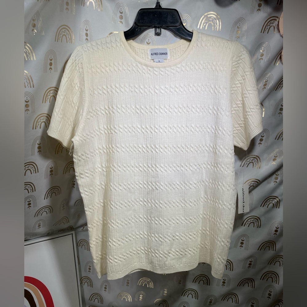 Alfred Dunner Ivory Knit Top
